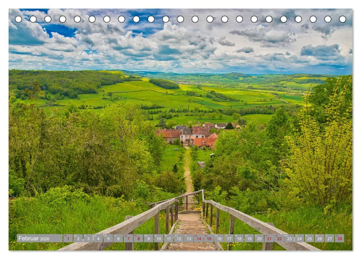 Bild: 9783457633076 | Zauberhaftes Burgund (Tischkalender 2026 DIN A5 quer), CALVENDO...