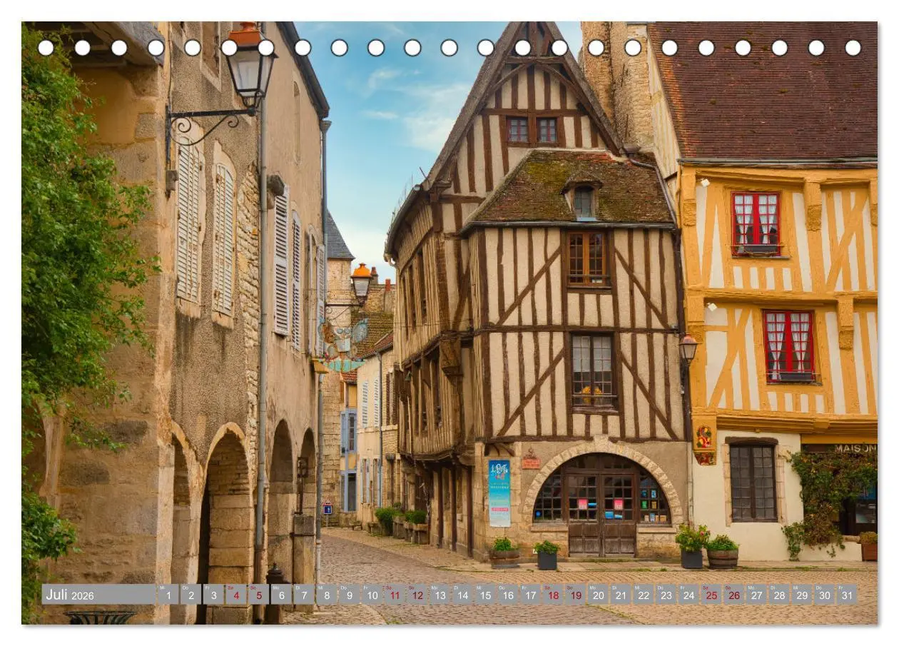 Bild: 9783457633076 | Zauberhaftes Burgund (Tischkalender 2026 DIN A5 quer), CALVENDO...