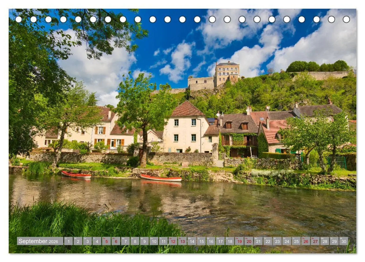 Bild: 9783457633076 | Zauberhaftes Burgund (Tischkalender 2026 DIN A5 quer), CALVENDO...