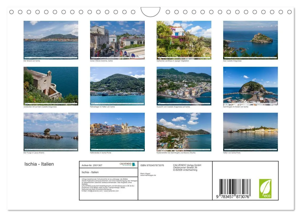 Bild: 9783457873076 | Ischia - Italien (Wandkalender 2026 DIN A4 quer), CALVENDO...