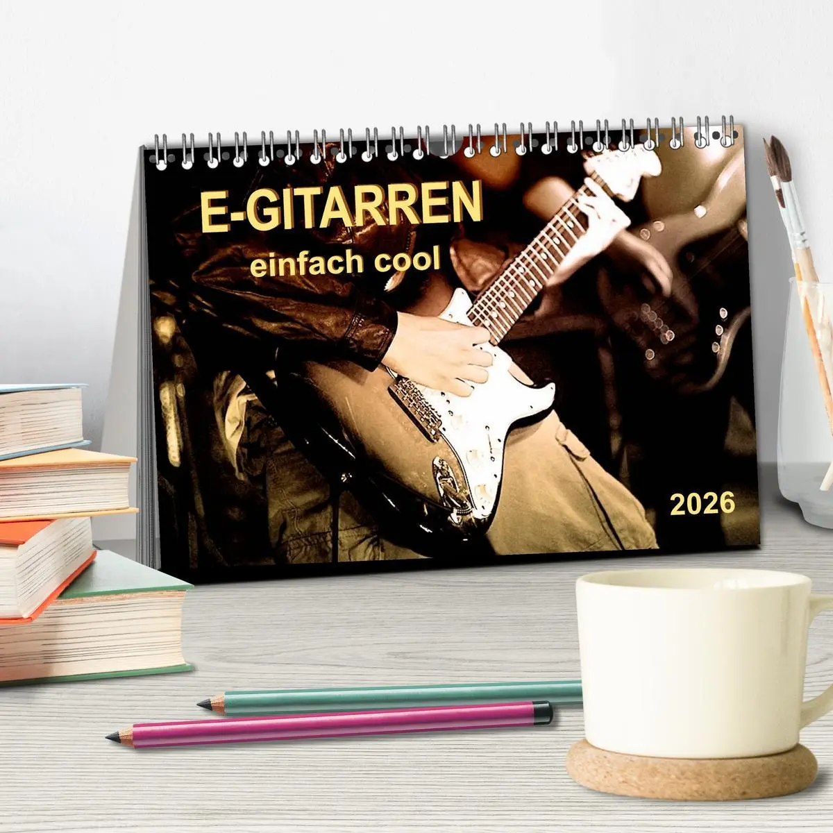 Bild: 9783516033076 | E-Gitarren - einfach cool (Tischkalender 2026 DIN A5 quer),...