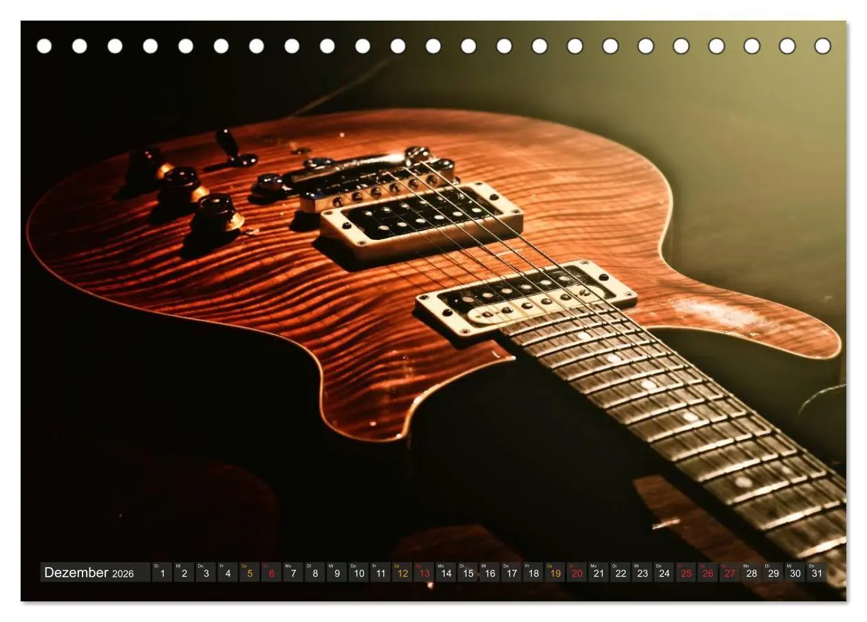Bild: 9783516033076 | E-Gitarren - einfach cool (Tischkalender 2026 DIN A5 quer),...