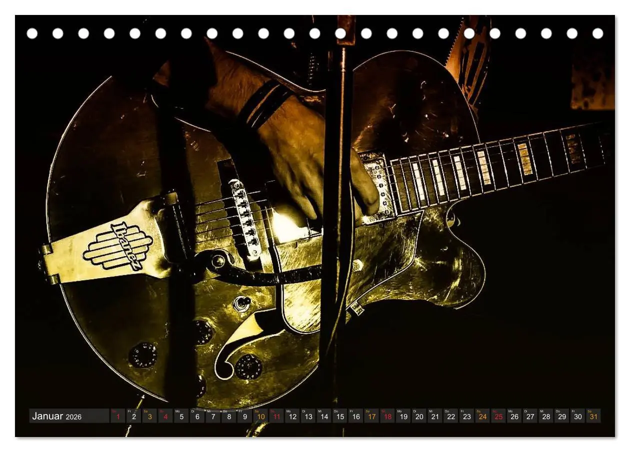 Bild: 9783516033076 | E-Gitarren - einfach cool (Tischkalender 2026 DIN A5 quer),...