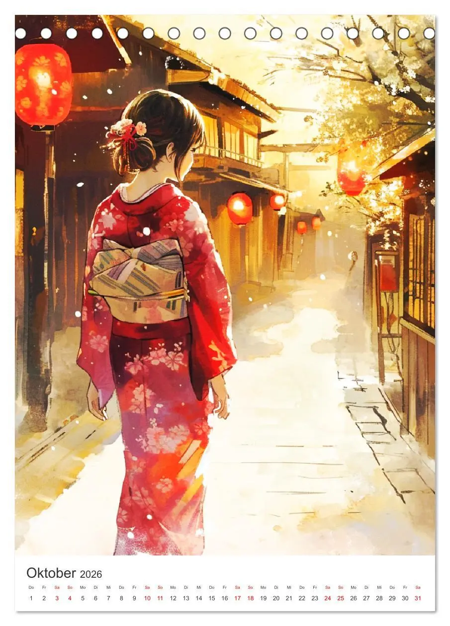Bild: 9783516273076 | Japan. Impressionen im Aquarell-Stil (Tischkalender 2026 DIN A5...