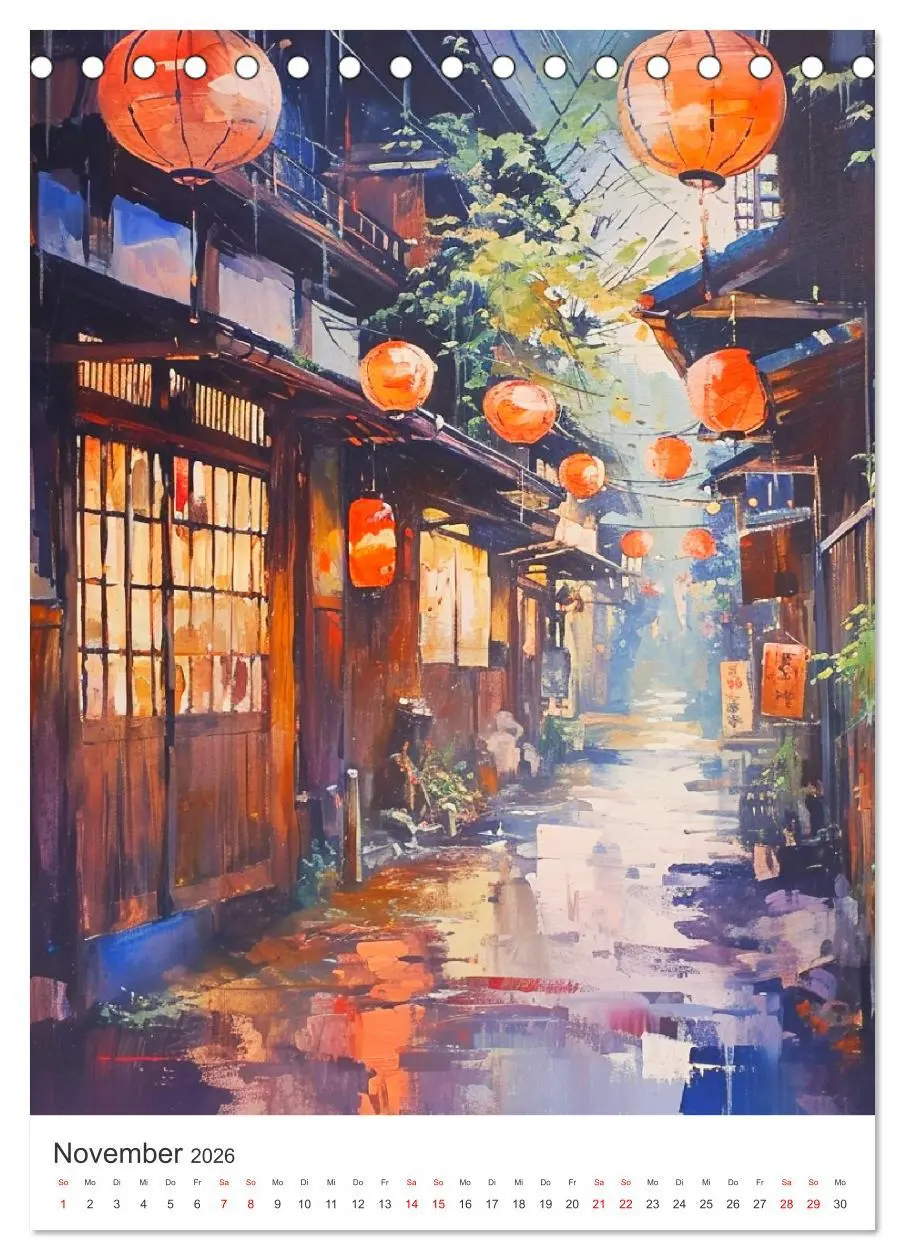 Bild: 9783516273076 | Japan. Impressionen im Aquarell-Stil (Tischkalender 2026 DIN A5...