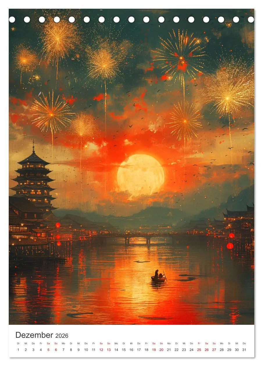 Bild: 9783516273076 | Japan. Impressionen im Aquarell-Stil (Tischkalender 2026 DIN A5...