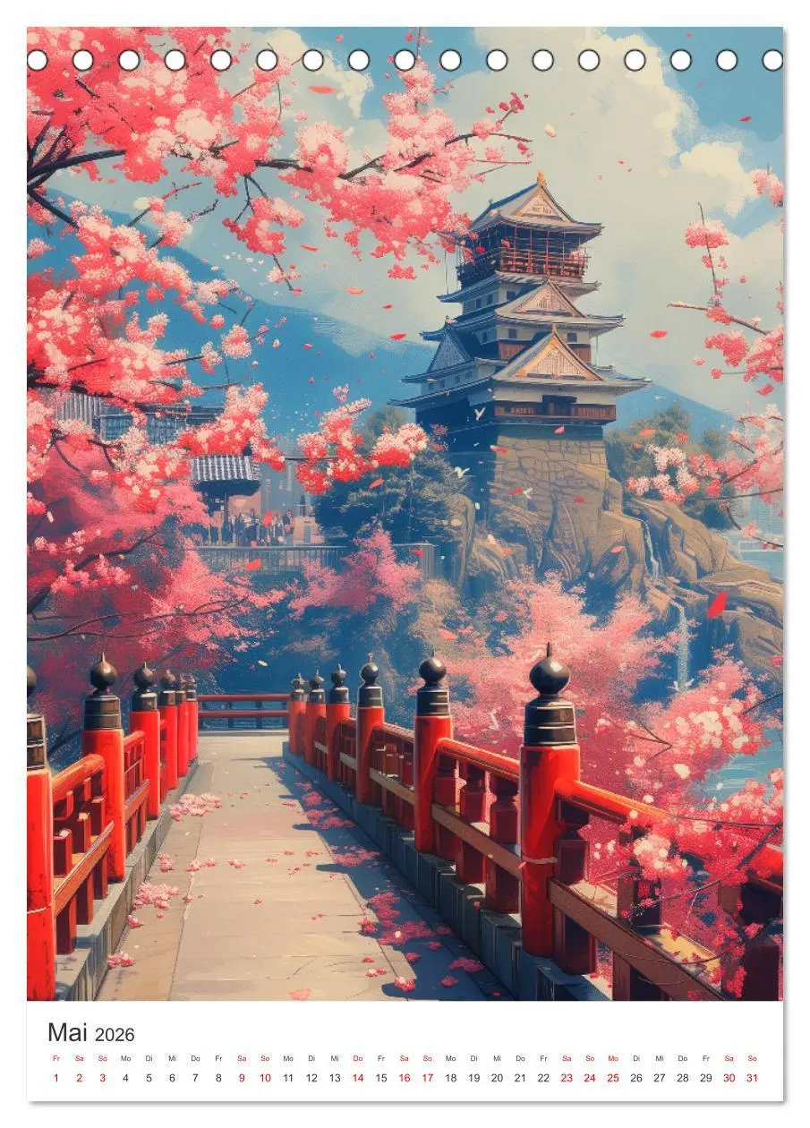 Bild: 9783516273076 | Japan. Impressionen im Aquarell-Stil (Tischkalender 2026 DIN A5...