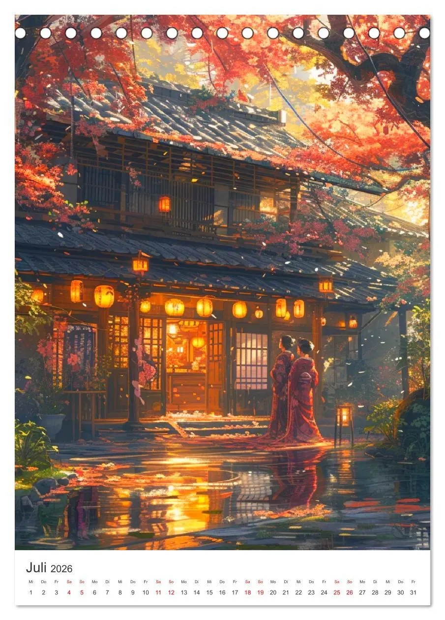 Bild: 9783516273076 | Japan. Impressionen im Aquarell-Stil (Tischkalender 2026 DIN A5...