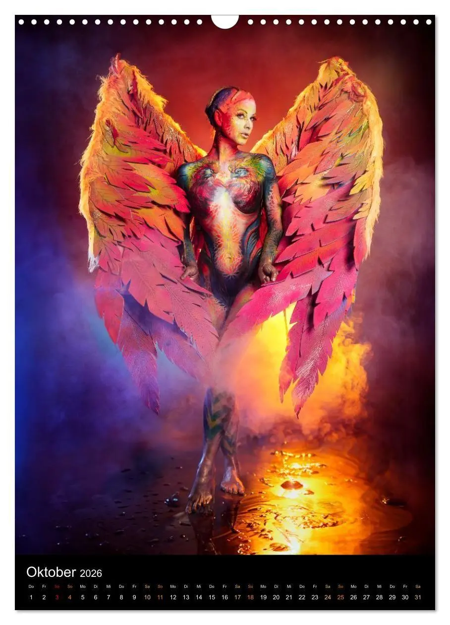 Bild: 9783516413076 | Klangkörper - Bodypainting Adventures (Wandkalender 2026 DIN A3...