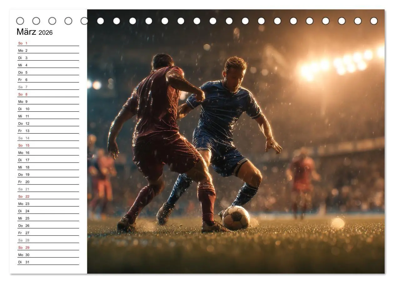 Bild: 9783516723076 | Fußball Kalender - Das Spiel unseres Lebens (Tischkalender 2026 DIN...