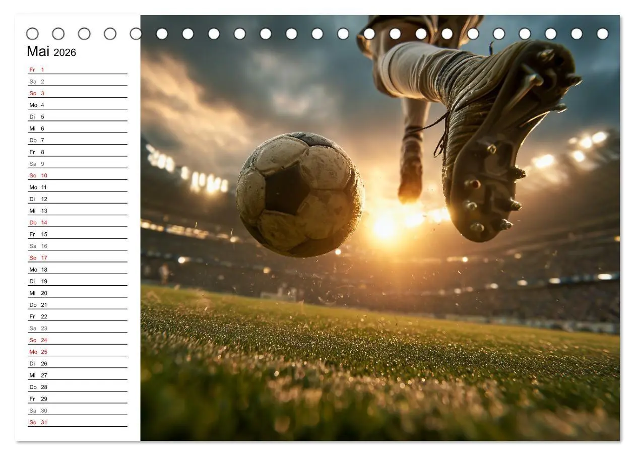 Bild: 9783516723076 | Fußball Kalender - Das Spiel unseres Lebens (Tischkalender 2026 DIN...