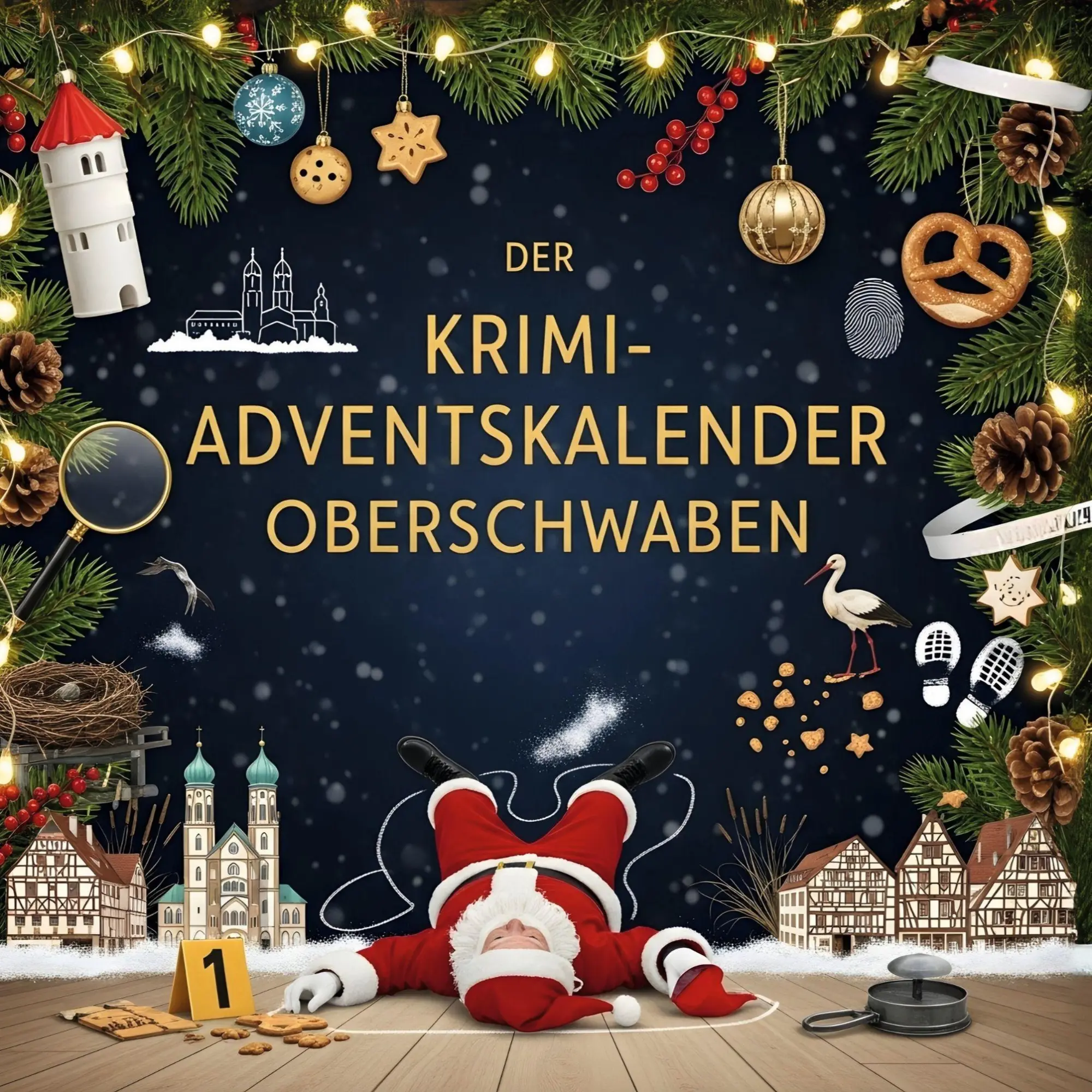 Cover: 9783695303076 | Der Krimi-Adventskalender Oberschwaben | Mordsverdächtig in 24 Akten