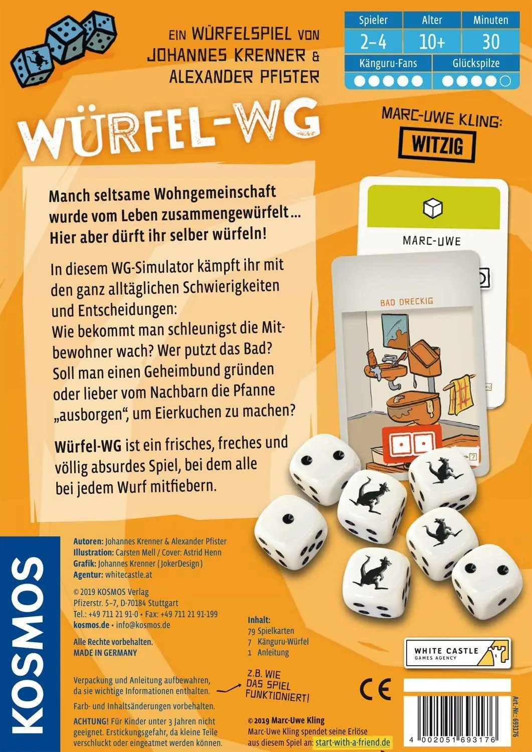 Bild: 4002051693176 | Würfel-WG | 2 - 4 Spieler | Marc-Uwe Kling | Spiel | Brettspiel | 2019
