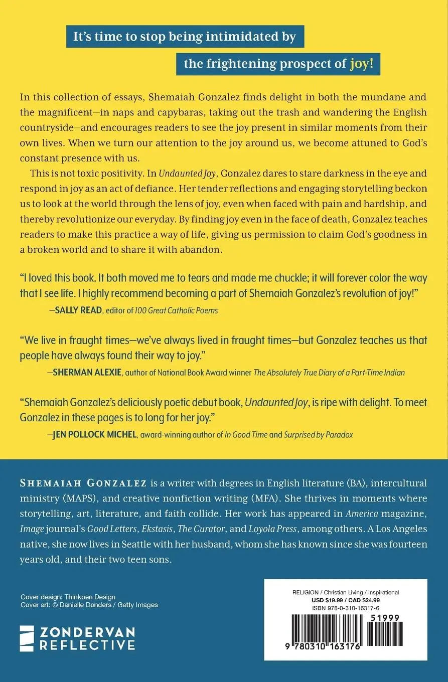 Rückseite: 9780310163176 | Undaunted Joy | The Revolutionary Act of Cultivating Delight | Buch