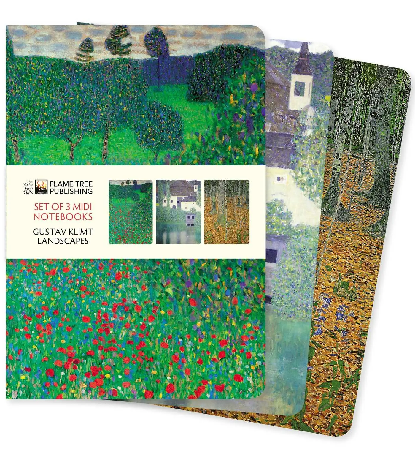 Cover: 9781804173176 | Gustav Klimt: Landscapes Set of 3 MIDI Notebooks | Publishing | Buch