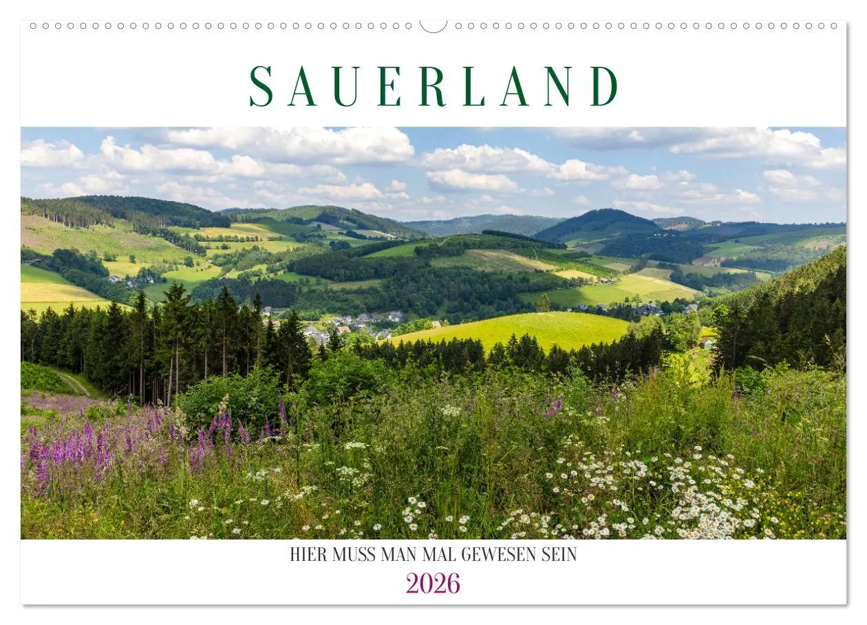 Cover: 9783457313176 | Sauerland - hier muss man mal gewesen sein (Wandkalender 2026 DIN...