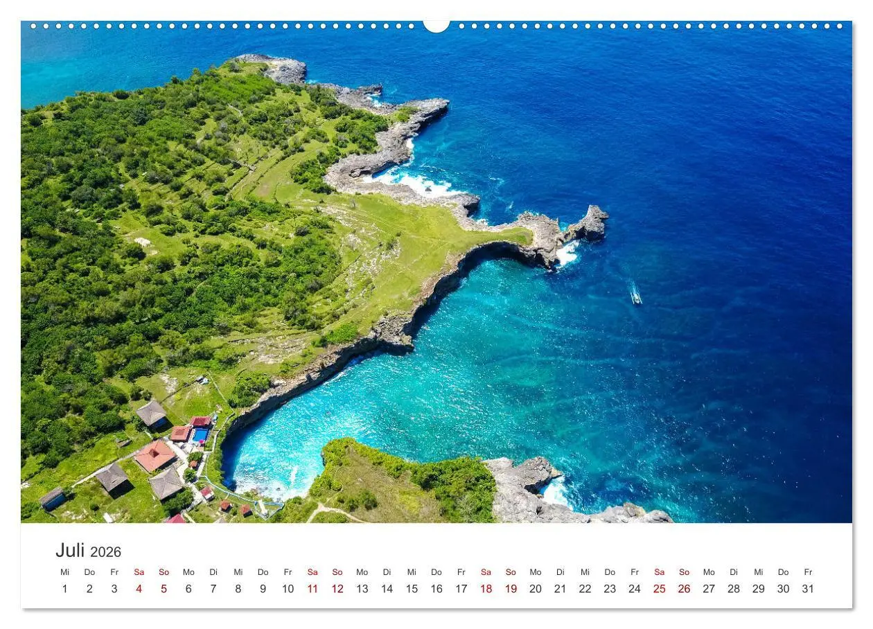 Bild: 9783457553176 | Indonesien Luftaufnahmen (Wandkalender 2026 DIN A2 quer), CALVENDO...