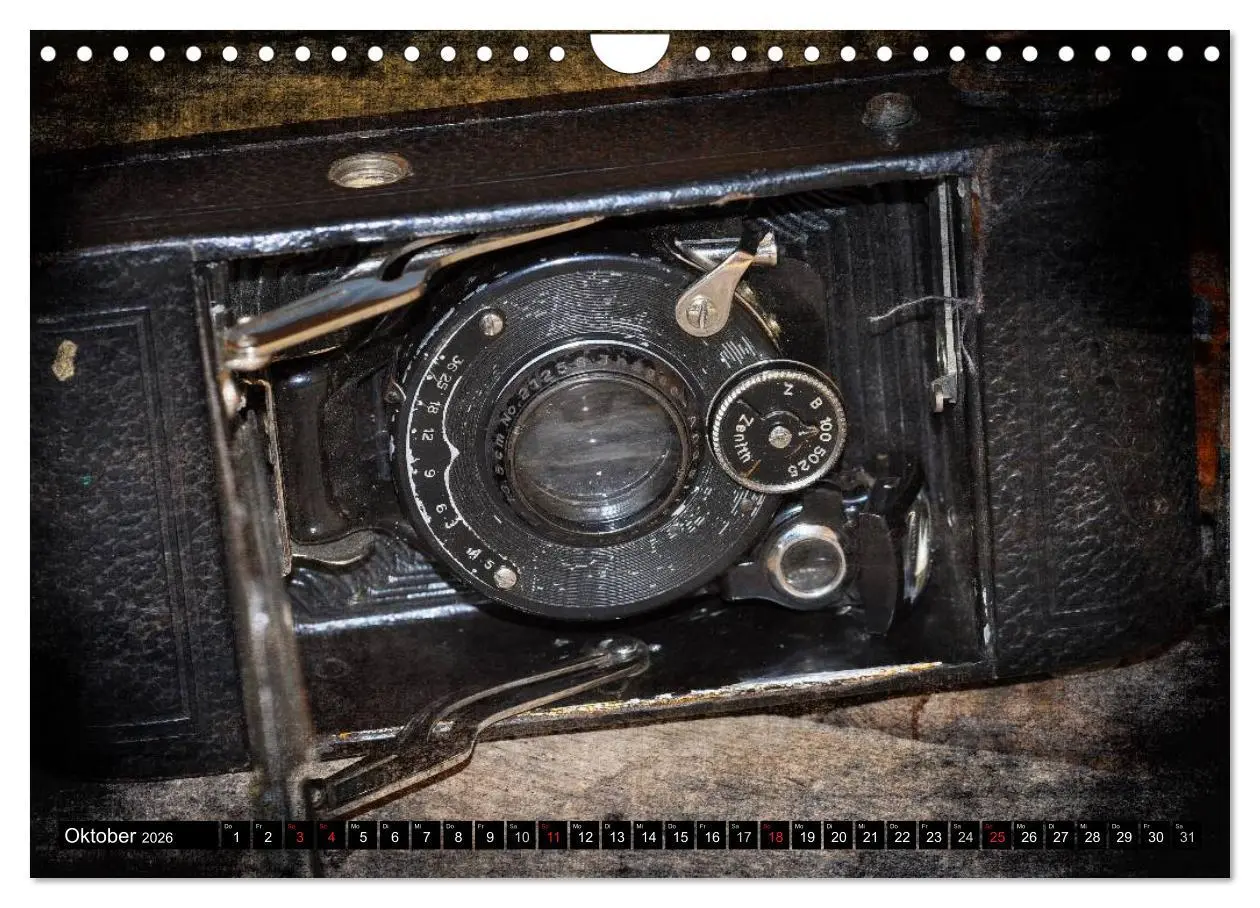 Bild: 9783516023176 | Historische Fotoapparate (Wandkalender 2026 DIN A4 quer), CALVENDO...