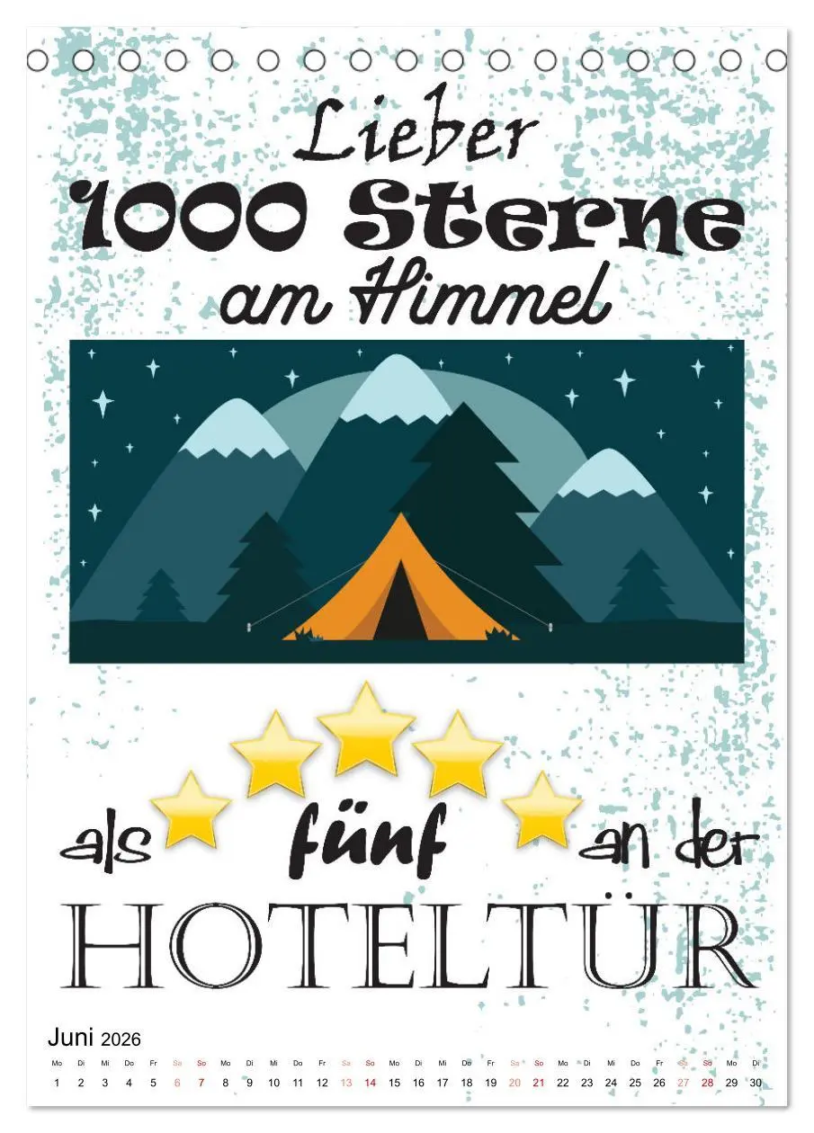 Bild: 9783516333176 | CampingSprüche (Tischkalender 2026 DIN A5 hoch), CALVENDO...