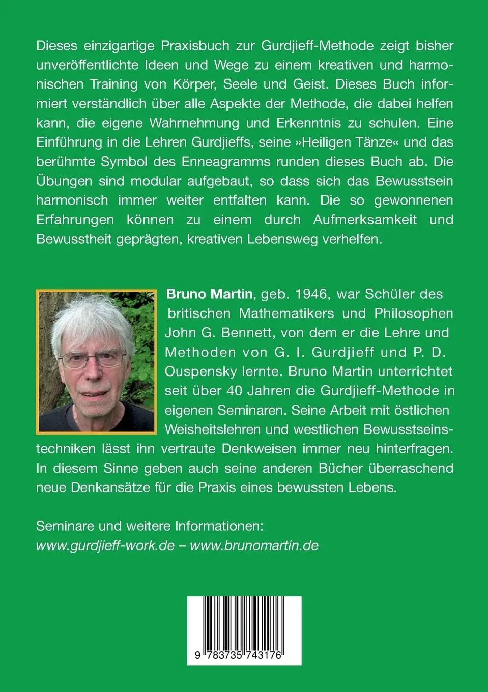 Rückseite: 9783735743176 | Gurdjieff Praxisbuch | Bruno Martin | Taschenbuch | Paperback | 256 S.