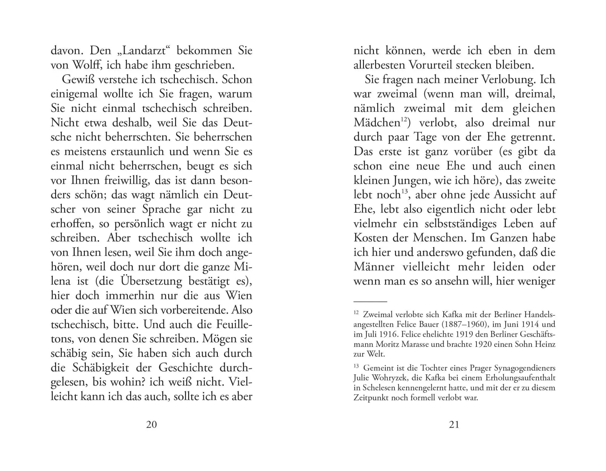 Bild: 9788072533176 | Briefe an Milena (Prager Ausgabe) | Bruchstücke einer Leidenschaft