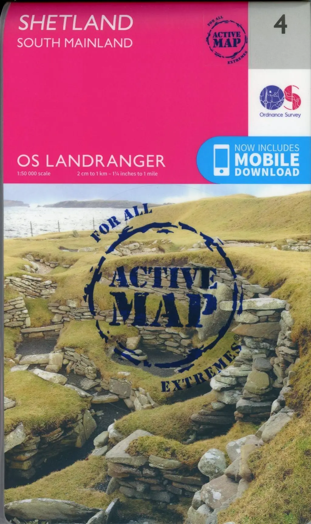 Cover: 9780319473276 | Shetland - South Mainland | Ordnance Survey | (Land-)Karte | Englisch