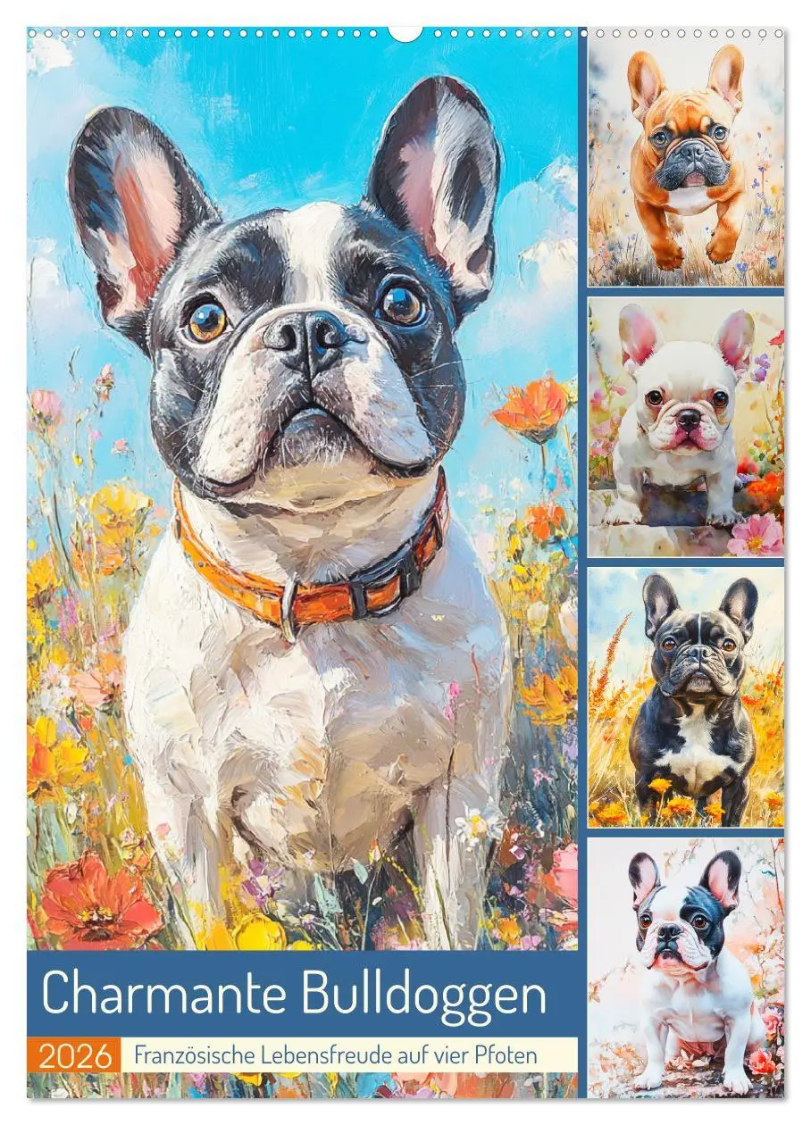 Cover: 9783457303276 | Charmante Bulldoggen. Französische Lebensfreude auf vier Pfoten...