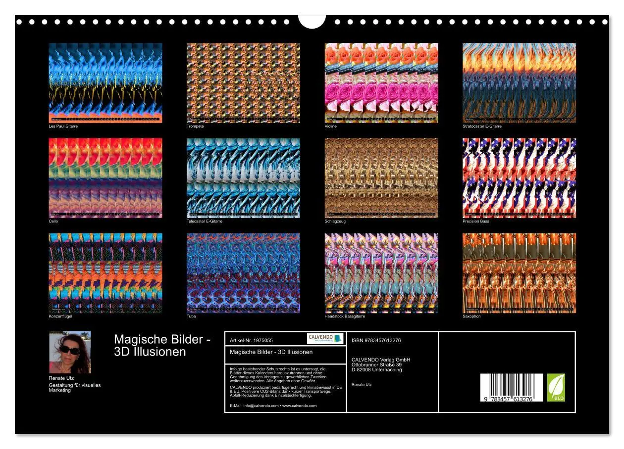 Bild: 9783457613276 | Magische Bilder - 3D Illusionen (Wandkalender 2026 DIN A3 quer),...