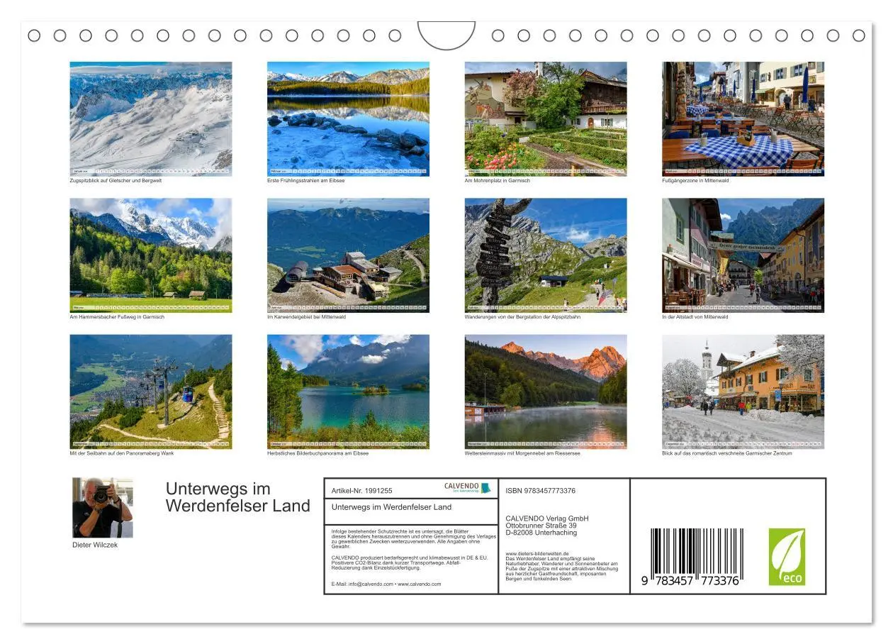 Bild: 9783457773376 | Unterwegs im Werdenfelser Land (Wandkalender 2026 DIN A4 quer),...
