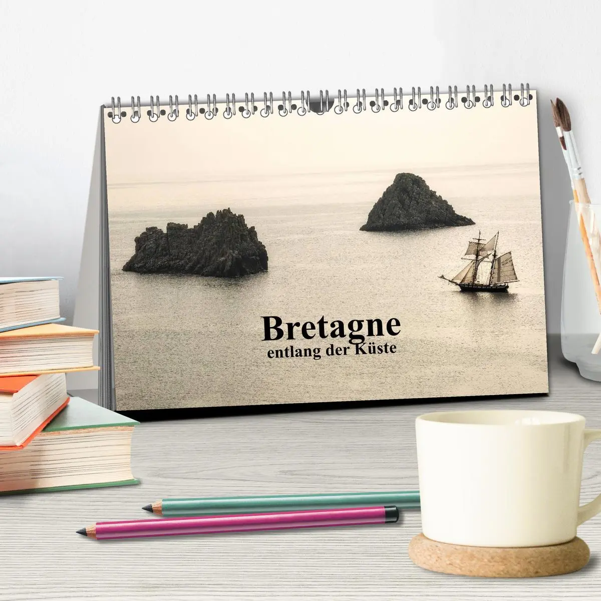 Bild: 9783516003376 | Bretagne entlang der Küste (Tischkalender 2026 DIN A5 quer),...