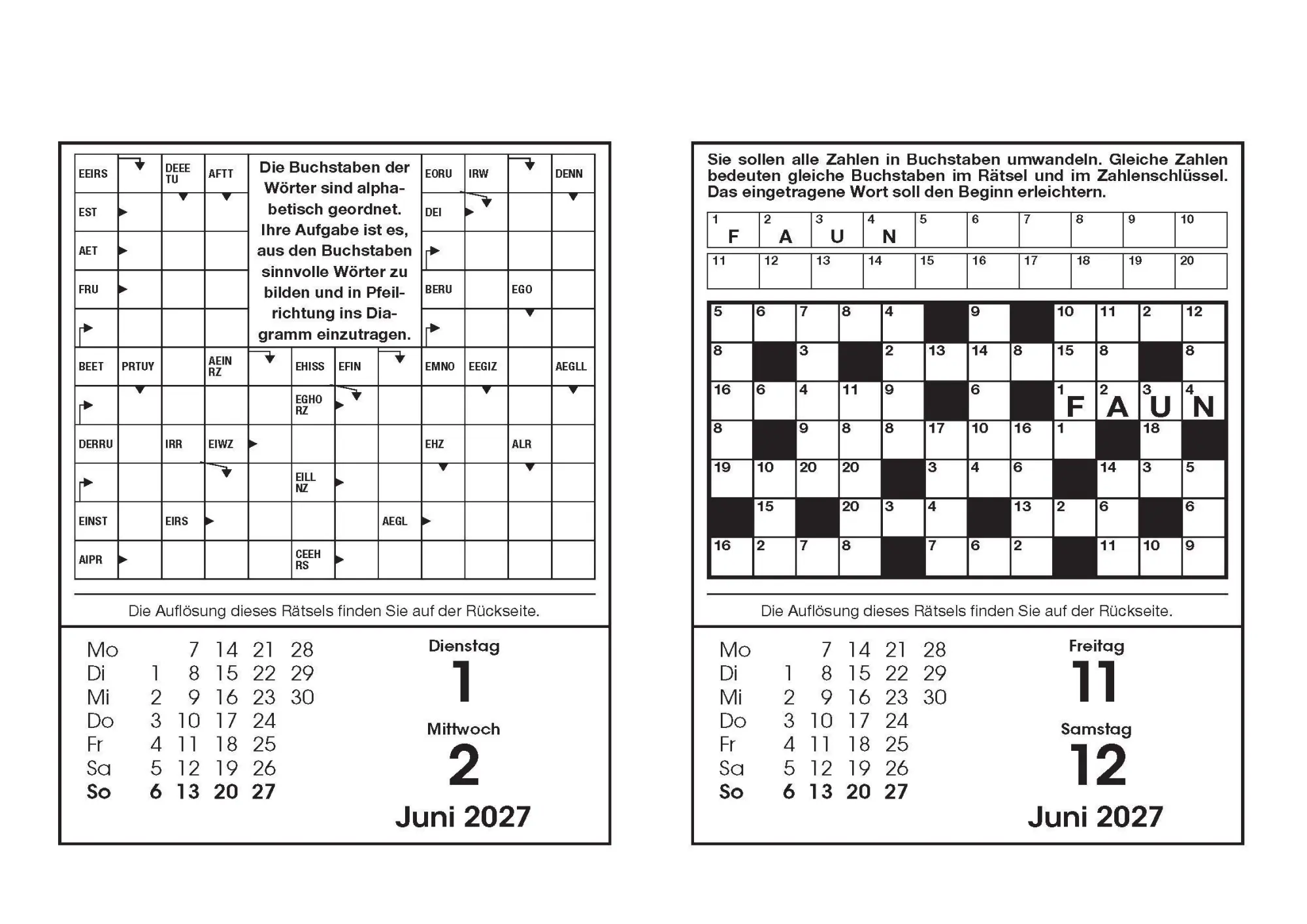 Bild: 9783809453376 | Rätselkalender 2027 | Eberhard Krüger | Kalender | 400 S. | Deutsch