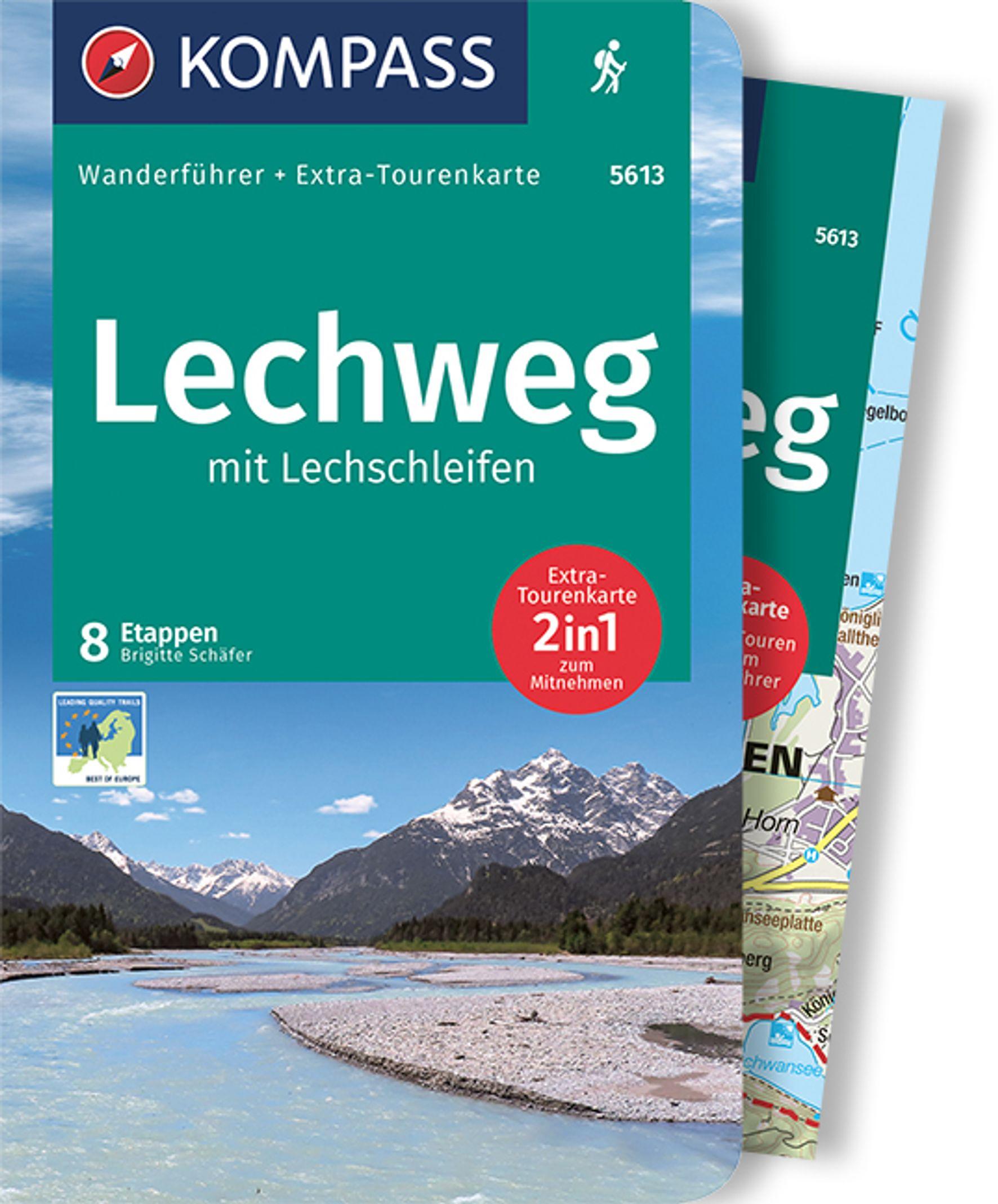 Cover: 9783991213376 | KOMPASS Wanderführer Lechweg mit Lechschleifen, 16 Touren und...