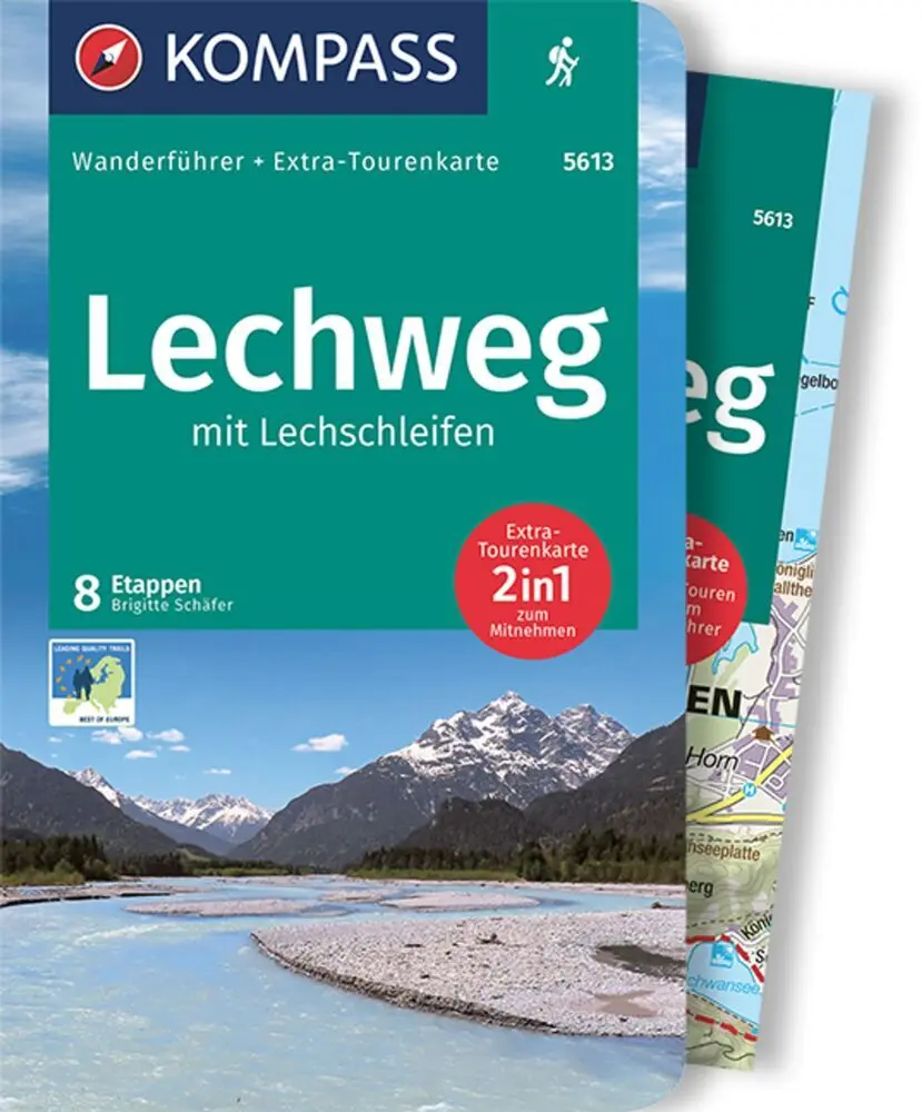 Cover: 9783991213376 | KOMPASS Wanderführer Lechweg mit Lechschleifen, 16 Touren und...