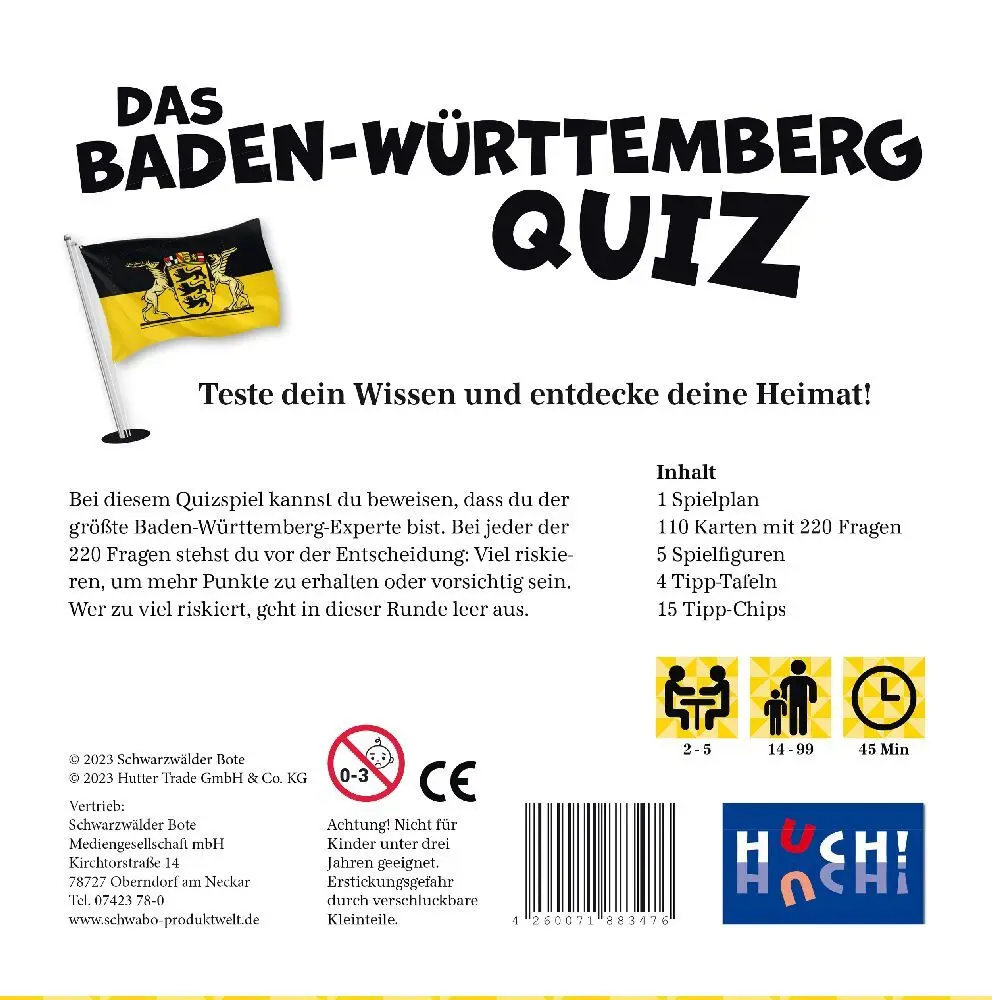Bild: 4260071883476 | Das Baden-Württemberg-Quiz | Spiel | Karton | 883476 | Deutsch | 2024