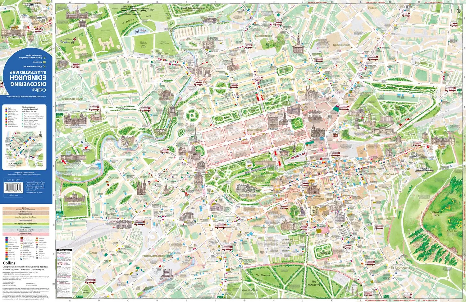 Bild: 9780008663476 | Discovering Edinburgh Illustrated Map | Ideal for Exploring | Collins
