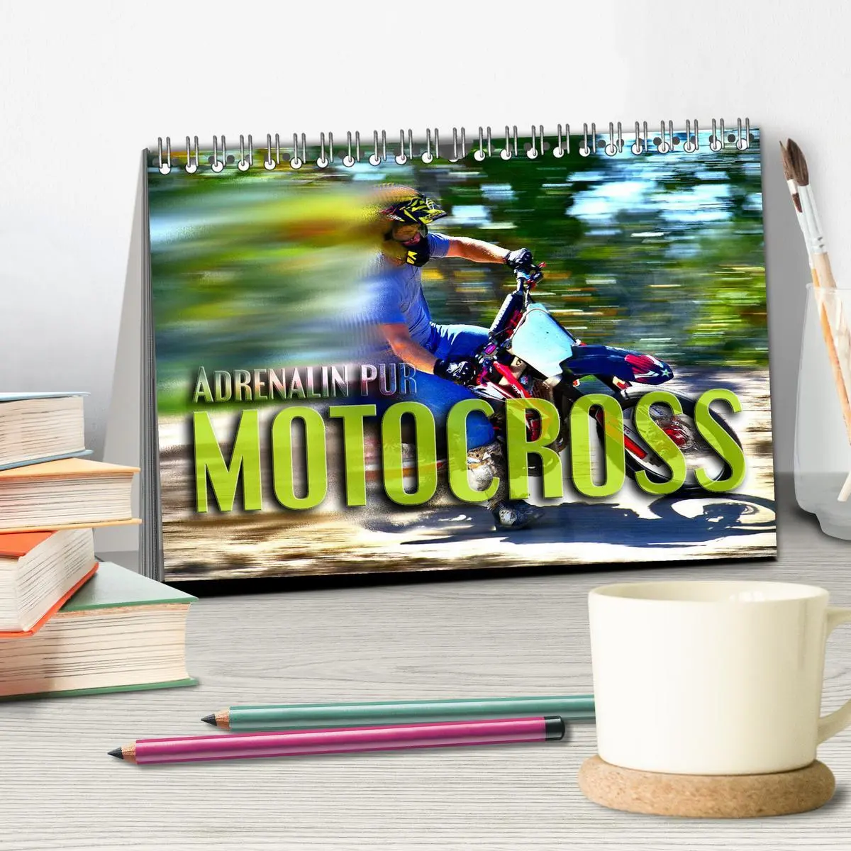 Bild: 9783457833476 | Motocross - Adrenalin pur (Tischkalender 2026 DIN A5 quer),...