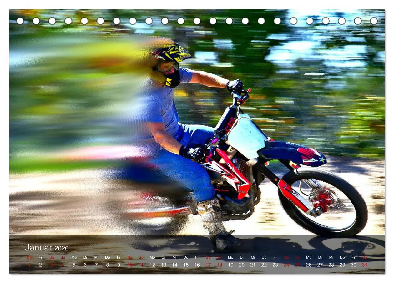 Bild: 9783457833476 | Motocross - Adrenalin pur (Tischkalender 2026 DIN A5 quer),...