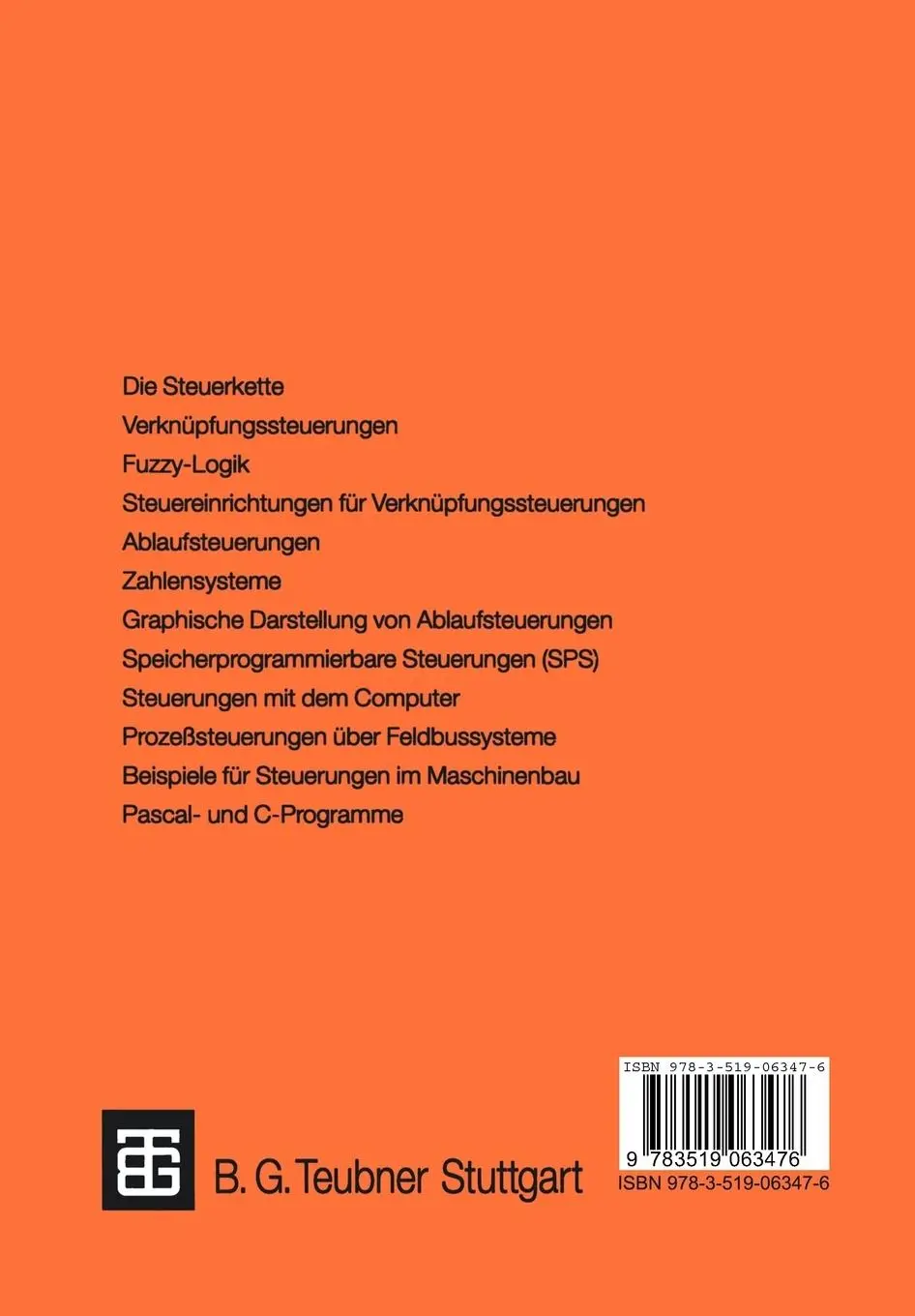 Rückseite: 9783519063476 | Steuerungstechnik für Maschinenbauer | Berend Brouër | Taschenbuch