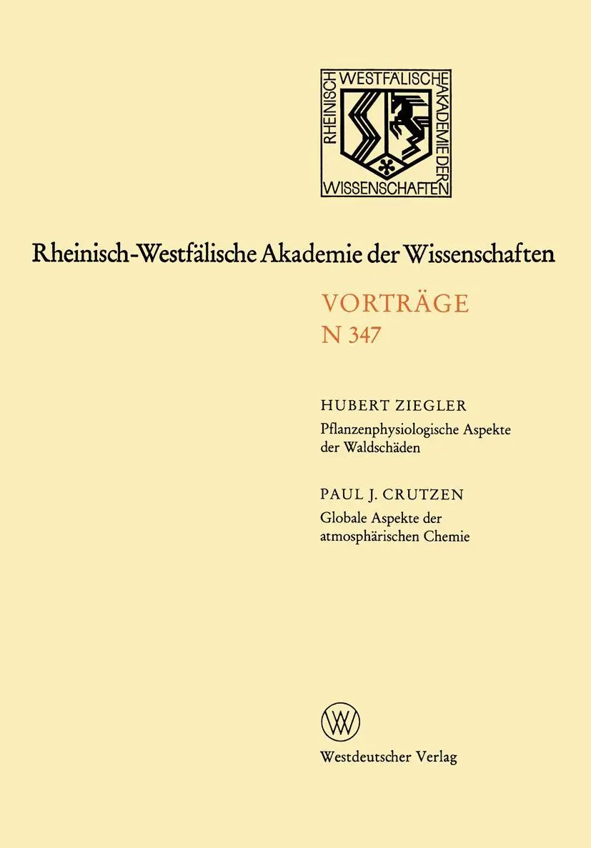 Cover: 9783531083476 | Rheinisch-Westfälische Akademie der Wissenschaften | Hubert Ziegler