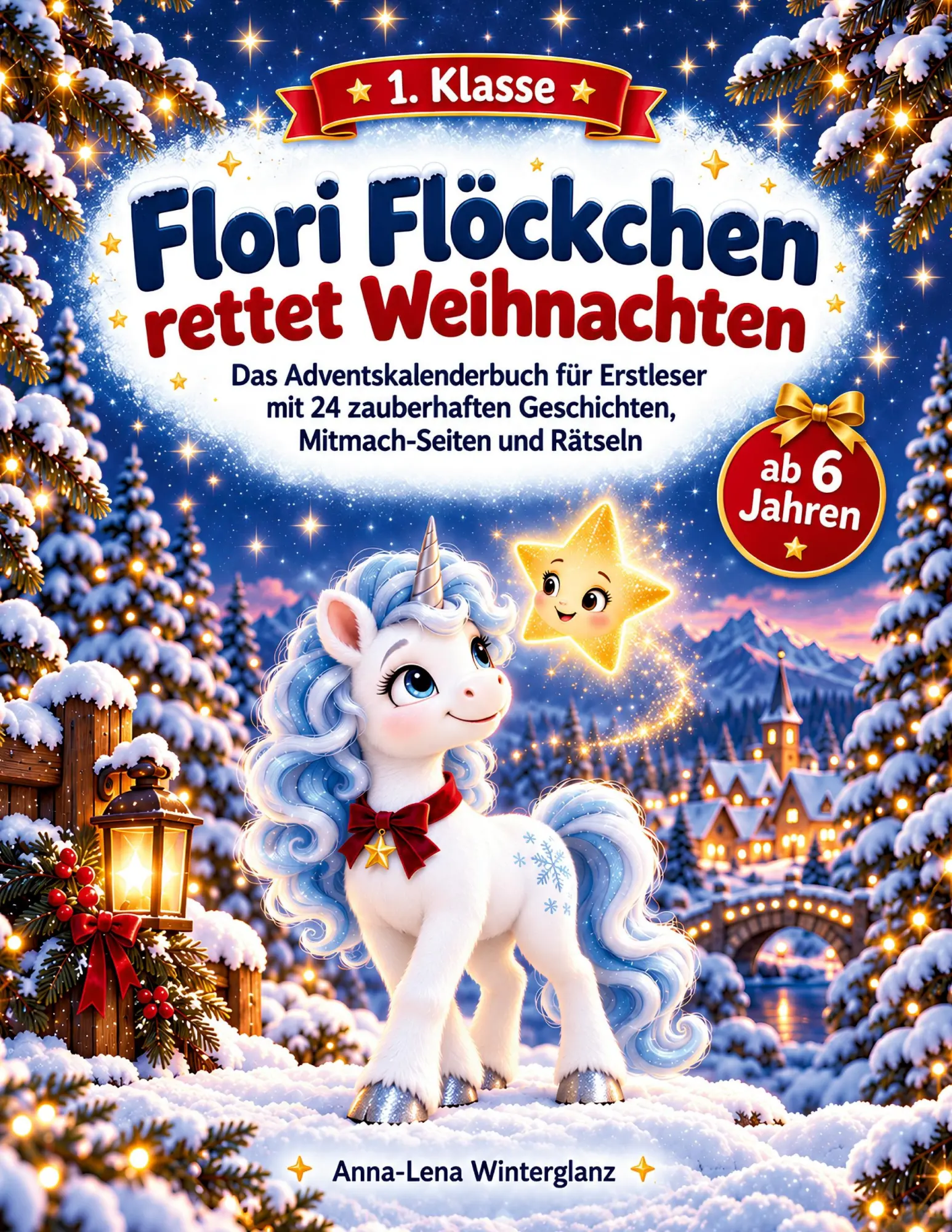 Cover: 9783696353476 | Flori Flöckchen rettet Weihnachten - Das Adventskalenderbuch für...