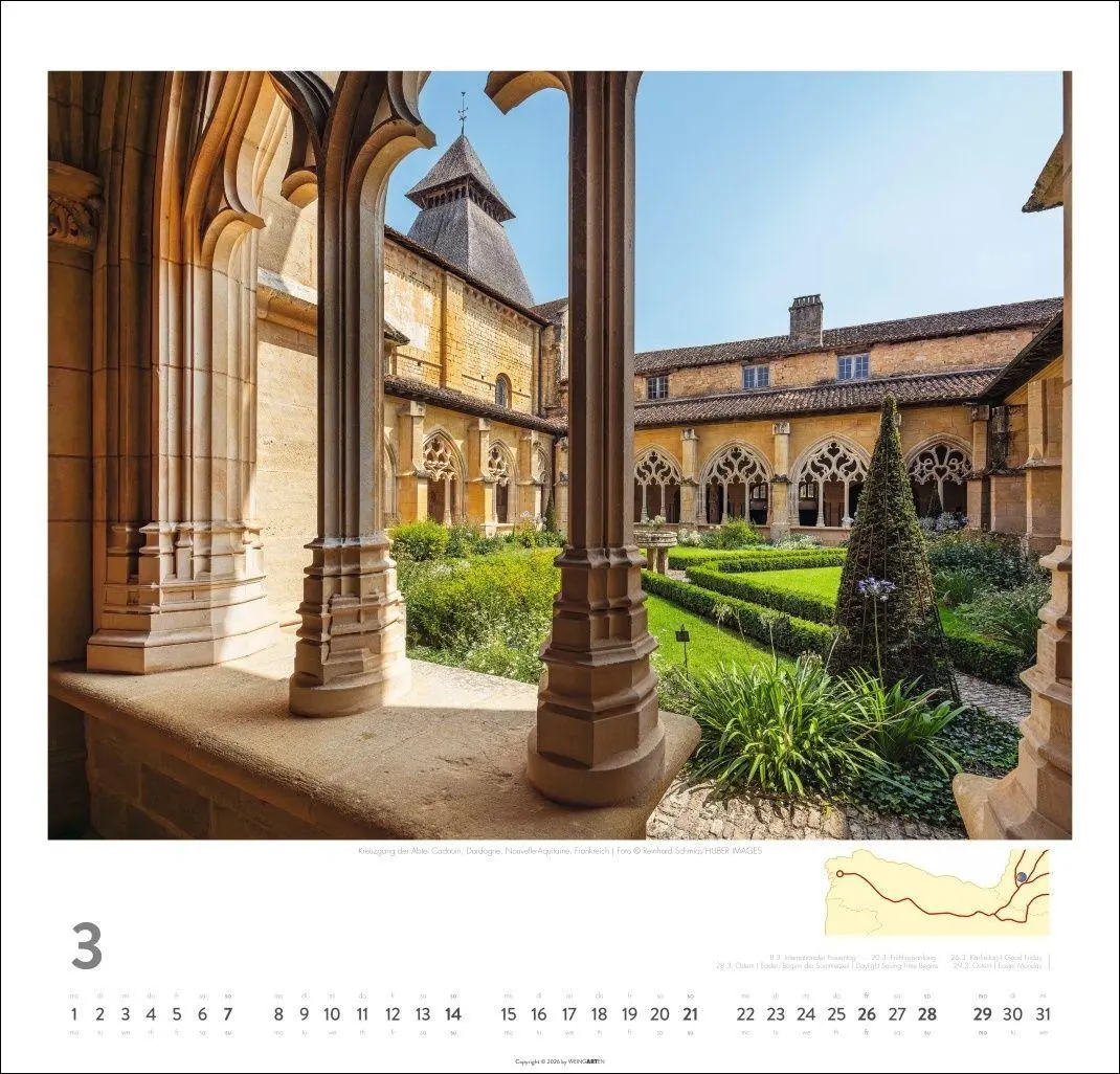 Bild: 9783839903476 | Auf dem Jakobsweg Kalender 2027 - El Camino | Kalender | Spiralbindung