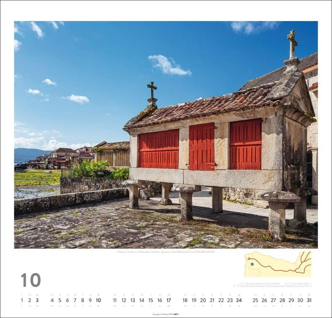 Bild: 9783839903476 | Auf dem Jakobsweg Kalender 2027 - El Camino | Kalender | Spiralbindung