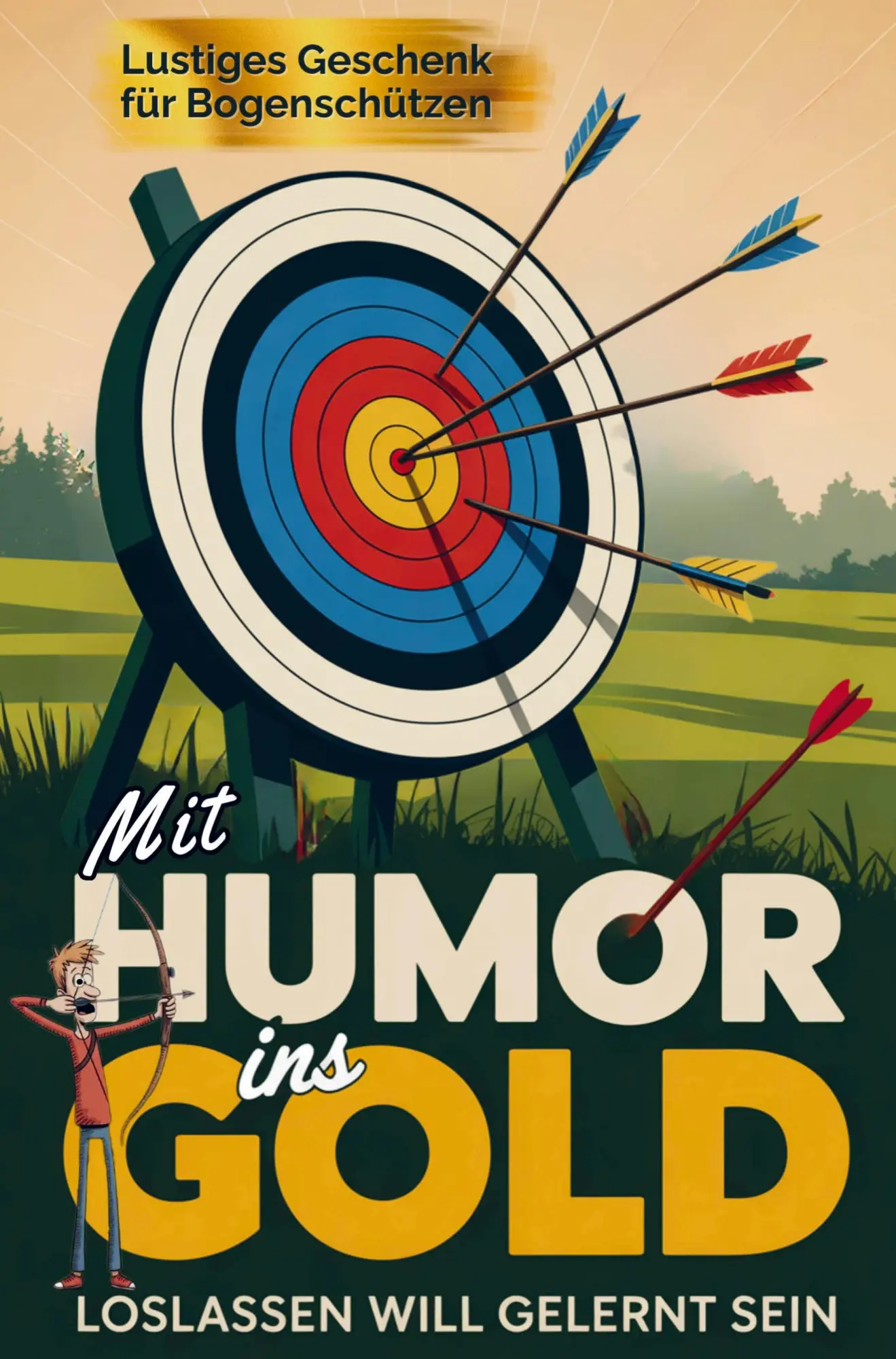 Cover: 9789403843476 | Mit Humor ins Gold: Lustiges Geschenk für Bogenschützen - Loslassen...