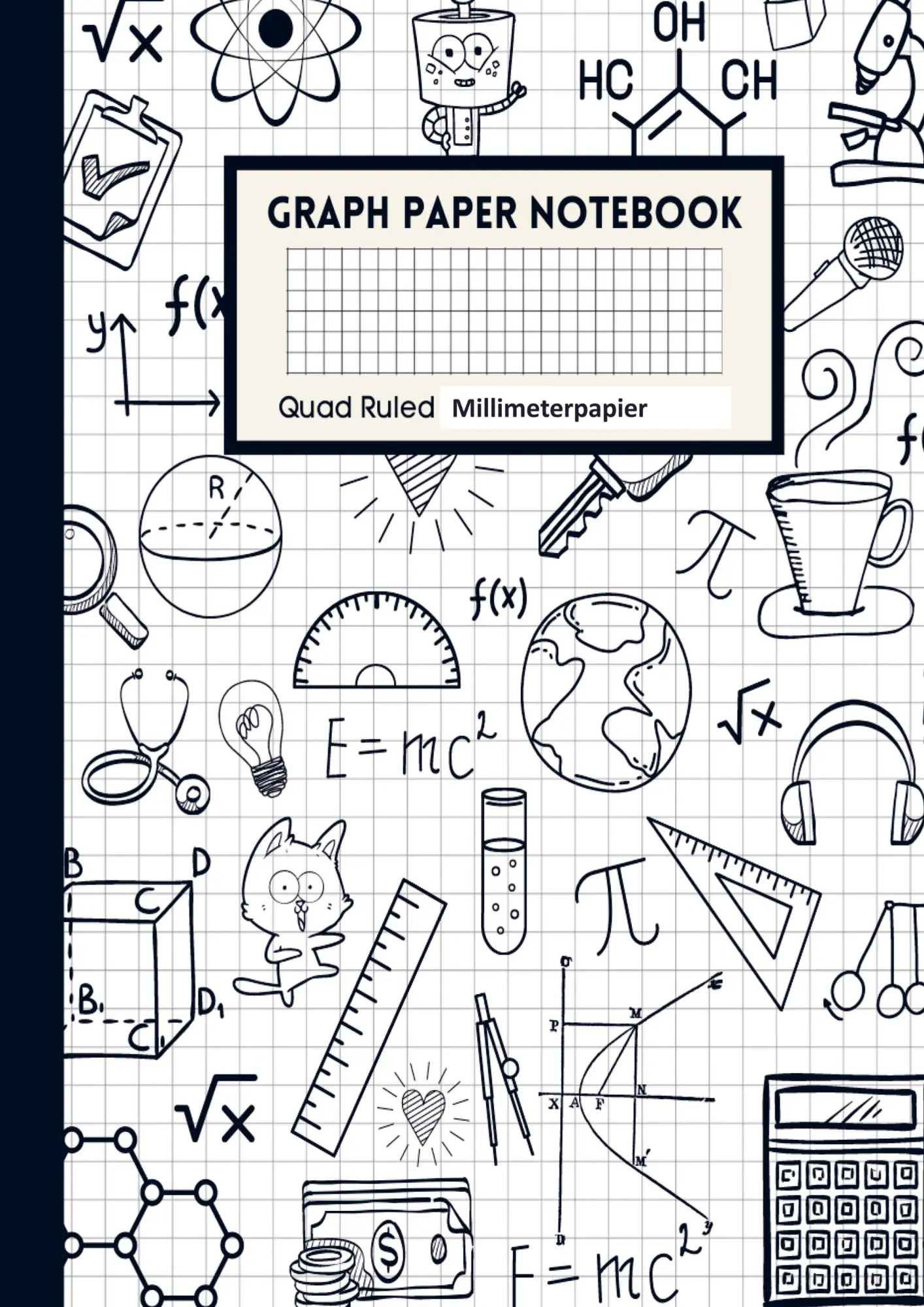 Cover: 9789464853476 | Mathematik Notizbuch Graphisches Papier Notizbuch Notizbuch aus...