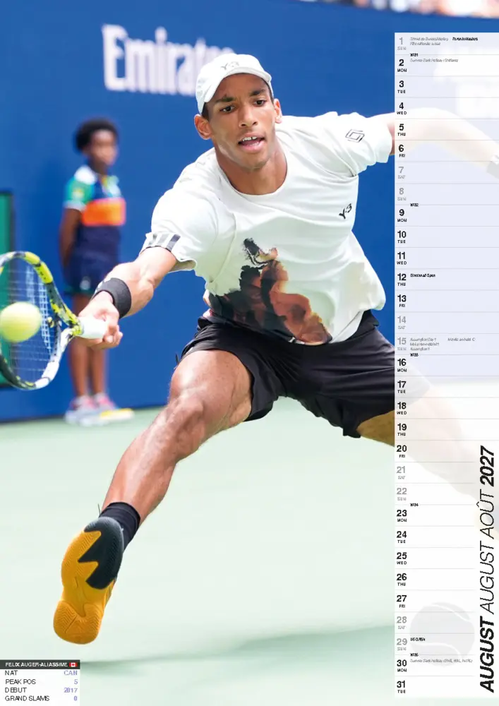 Bild: 9798893613476 | Tennis Kalender 2027 | Alexander Zverev (u. a.) | Kalender | 14 S.