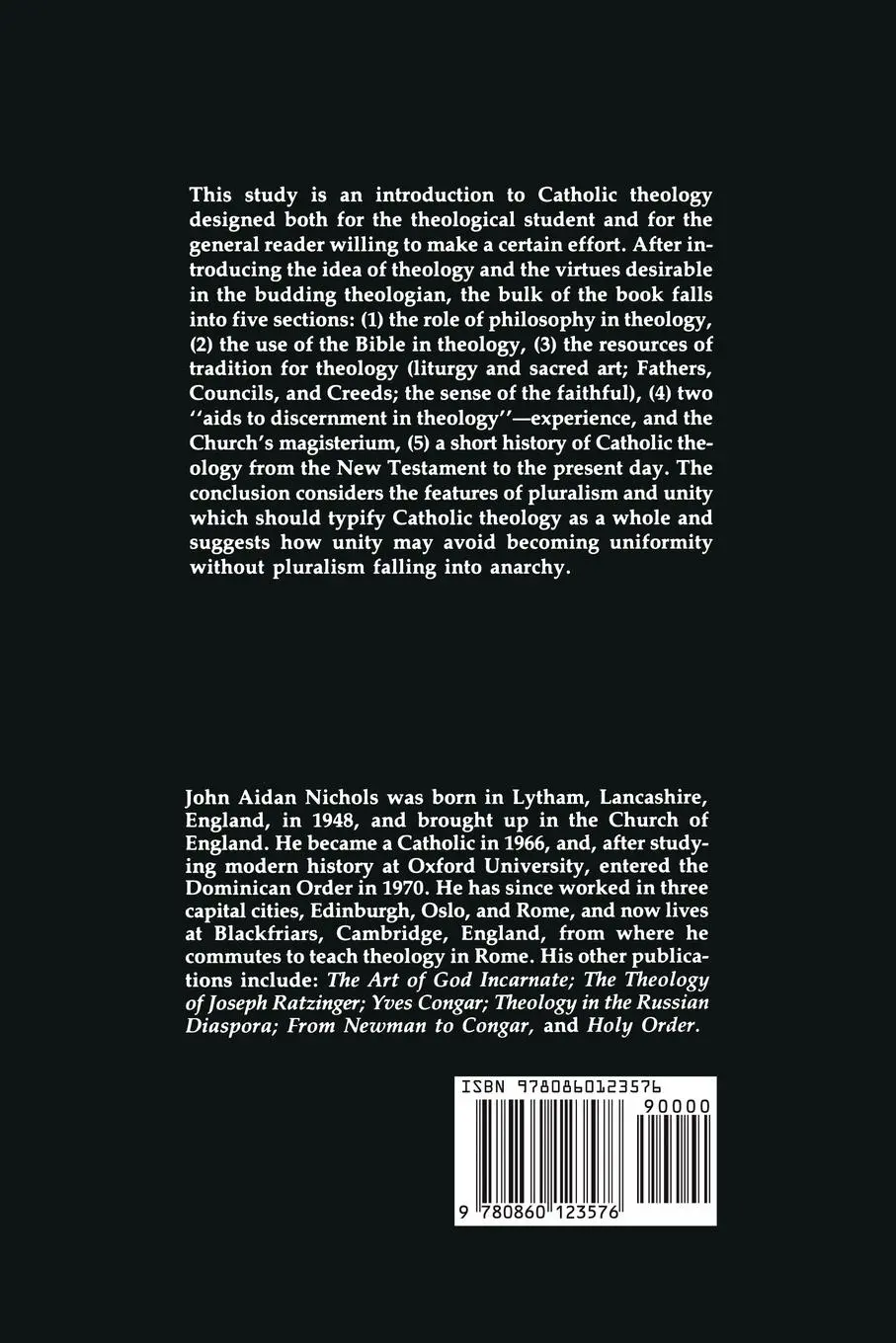 Rückseite: 9780860123576 | Shape of Catholic Theology | Theo Nichols (u. a.) | Taschenbuch | 2003