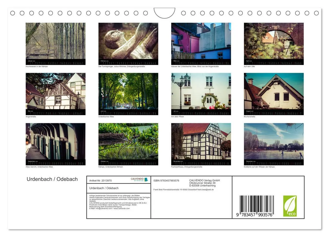 Bild: 9783457993576 | Urdenbach / Odebach (Wandkalender 2026 DIN A4 quer), CALVENDO...