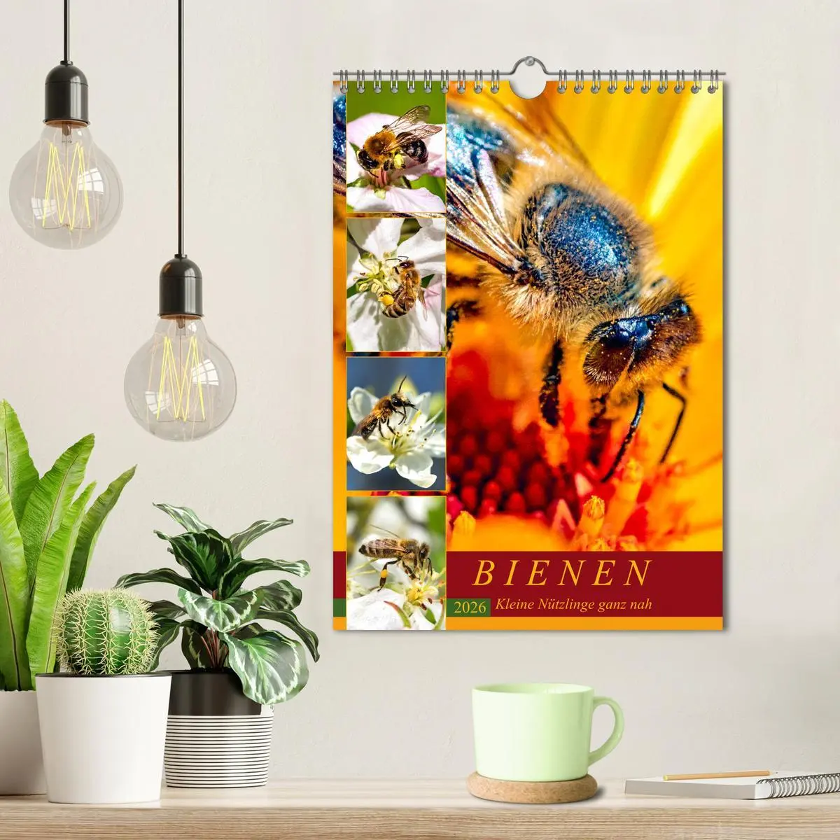 Bild: 9783516393576 | BIENEN - Kleine Nützlinge ganz nah (Wandkalender 2026 DIN A4 hoch),...