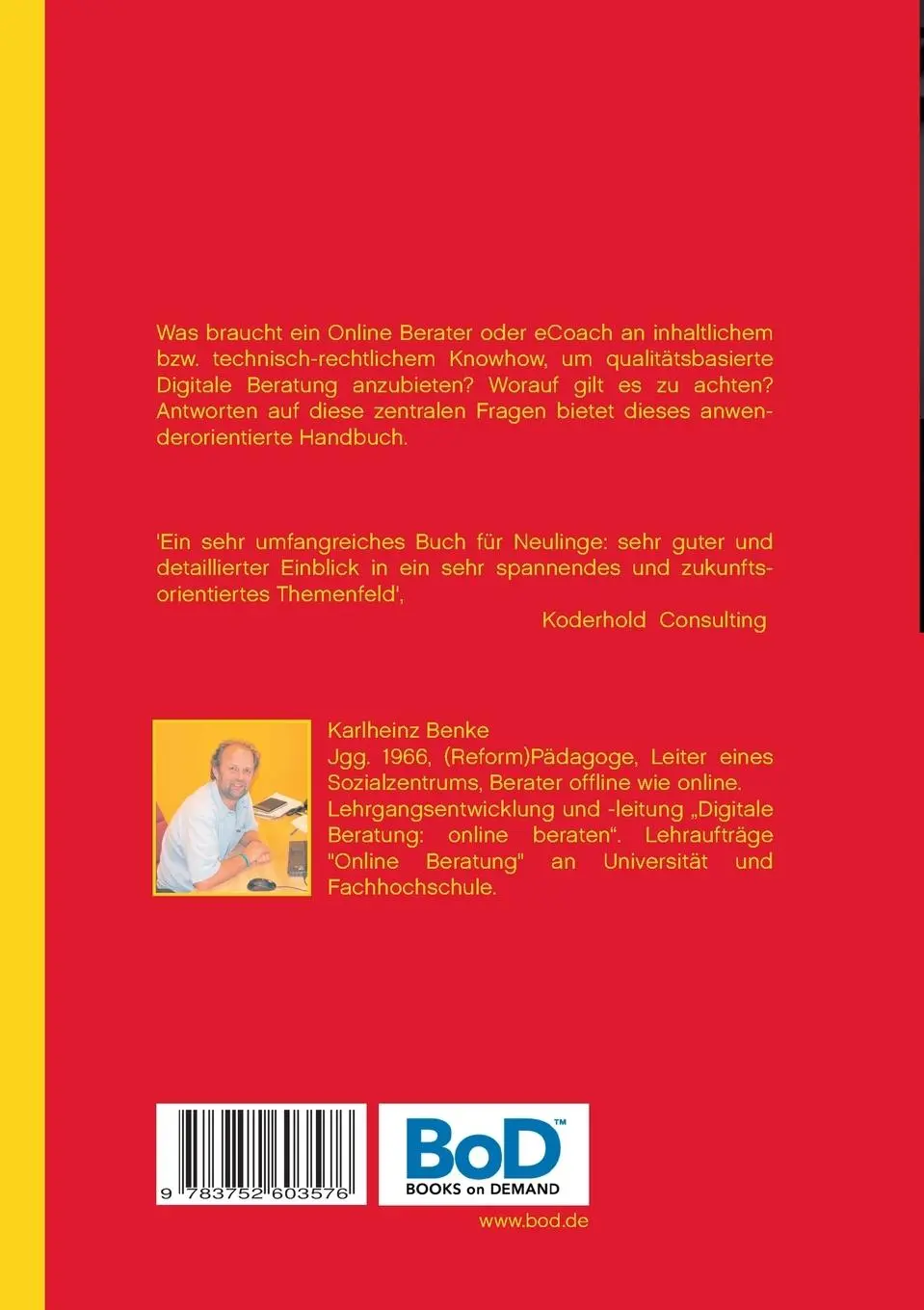 Rückseite: 9783752603576 | Praxishandbuch Digitale Beratung | Karlheinz Benke | Taschenbuch