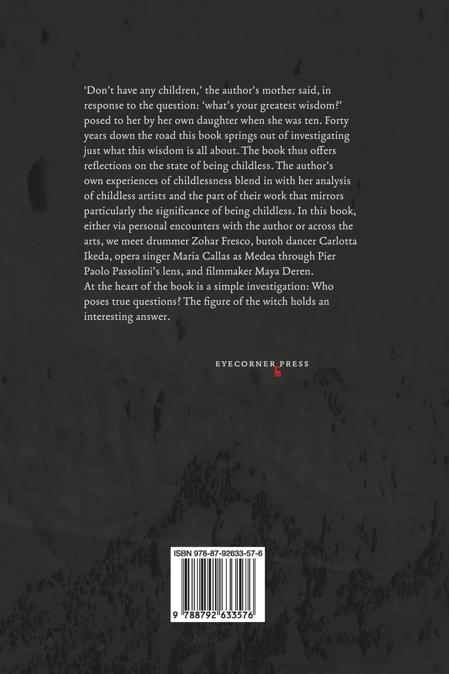 Rückseite: 9788792633576 | The Childless Witch | Trembling, dance, voice, oracle, grace | Elias